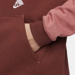 Nike Basketball Kyrie Ανδρική Μπλούζα με Κουκούλα OXEN BROWN/CANYON RUST/WHITE -Lifestyle Ρούχα Εκπτώσεις nike ki m nk hoodie po 3