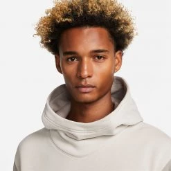 Nike Basketball Kyrie Ανδρική Μπλούζα με Κουκούλα LIGHT BONE/COBBLESTONE/WHITE -Lifestyle Ρούχα Εκπτώσεις nike ki m nk hoodie po 9