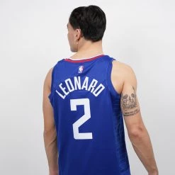 Nike NBA Kawhi Leonard Los Angeles Clippers Icon Edition Men's Jersey RUSH BLUE/WHITE/LEONARD KAWHI -Lifestyle Ρούχα Εκπτώσεις nike lac m swgmn jsy icon 20 3