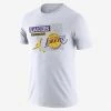 Nike Los Angeles Lakers Ανδρικό T-Shirt WHITE -Lifestyle Ρούχα Εκπτώσεις nike lal m nk df es jdn stmt 2 tee