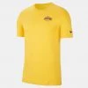 Nike Los Angeles Lakers Ανδρικό T-Shirt AMARILLO -Lifestyle Ρούχα Εκπτώσεις nike lal m nk es core lgo ss tee