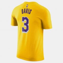 Nike Lakers NBA Anthony Davis Ανδρικό T-shirt AMARILLO/DAVIS ANTHONY -Lifestyle Ρούχα Εκπτώσεις nike lal m nk es nn ss tee 7