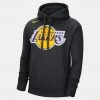 Nike NBA Los Angeles Lakers Fleece Ανδρική Μπλούζα με Κουκούλα BLACK
