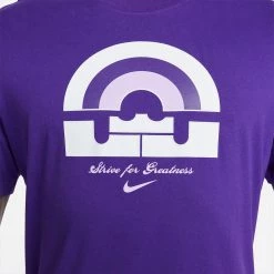 Nike Dri-FIT LeBron Ανδρικό T-Shirt COURT PURPLE 10 Nike Dri-FIT LeBron Ανδρικό T-Shirt COURT PURPLE -Lifestyle Ρούχα Εκπτώσεις nike lbj m nk df tee 1 3