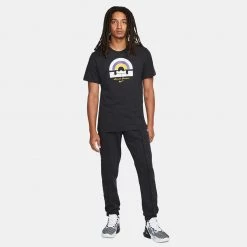 Nike Dri-FIT LeBron Ανδρικό T-Shirt BLACK -Lifestyle Ρούχα Εκπτώσεις nike lbj m nk df tee 1 8