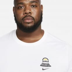 Nike LeBron Dri-FIT Ανδρικό T-Shirt WHITE -Lifestyle Ρούχα Εκπτώσεις nike lbj m nk df tee 13