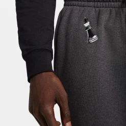 Nike LeBron Fleece Ανδρικό Παντελόνι Φόρμας BLACK HEATHER/BLACK -Lifestyle Ρούχα Εκπτώσεις nike lj m nk fleece pant 10