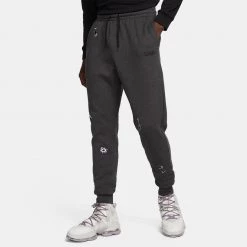 Nike LeBron Fleece Ανδρικό Παντελόνι Φόρμας BLACK HEATHER/BLACK