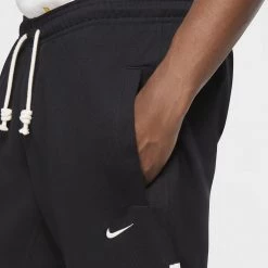 Nike Dri-FIT Standard Issue Ανδρικό Παντελόνι Φόρμας BLACK/PALE IVORY -Lifestyle Ρούχα Εκπτώσεις nike m df std issue pant 2