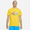 Nike Basketball Ανδρικό T-Shirt VIVID SULFUR -Lifestyle Ρούχα Εκπτώσεις nike m nk 5am art ss tee
