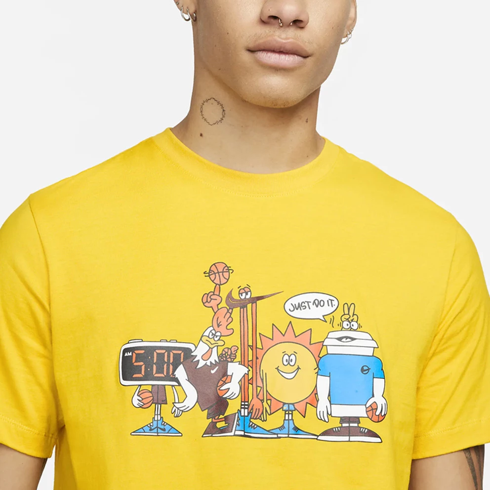 Nike Basketball Ανδρικό T-Shirt VIVID SULFUR 5 Nike Basketball Ανδρικό T-Shirt VIVID SULFUR - Image 3