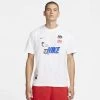 Nike Basketball Ανδρικό T-Shirt WHITE -Lifestyle Ρούχα Εκπτώσεις nike m nk bytc prem max90 tee
