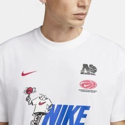 Nike Basketball Ανδρικό T-Shirt WHITE -Lifestyle Ρούχα Εκπτώσεις nike m nk bytc prem max90 tee 2
