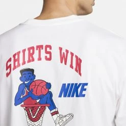 Nike Basketball Ανδρικό T-Shirt WHITE -Lifestyle Ρούχα Εκπτώσεις nike m nk bytc prem max90 tee 4