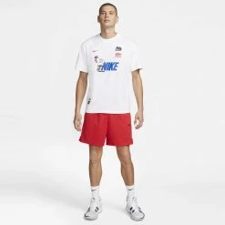 Nike Basketball Ανδρικό T-Shirt WHITE -Lifestyle Ρούχα Εκπτώσεις nike m nk bytc prem max90 tee 6