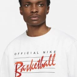 Nike Dri-FIT Standard Issue Ανδρικό Φούτερ BIRCH HEATHER/PALE IVORY -Lifestyle Ρούχα Εκπτώσεις nike m nk df standard issue crew 2