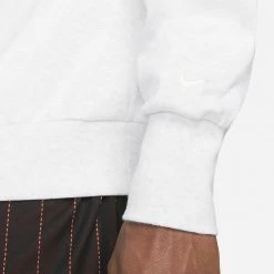 Nike Dri-FIT Standard Issue Ανδρικό Φούτερ BIRCH HEATHER/PALE IVORY -Lifestyle Ρούχα Εκπτώσεις nike m nk df standard issue crew 4