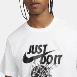 Nike Dri-FIT 'Just Do It' Ανδρικό T-shirt WHITE -Lifestyle Ρούχα Εκπτώσεις nike m nk df tee jdi 14