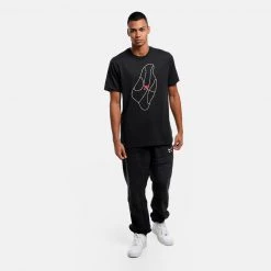 Nike Dri-FIT Ανδρικό T-Shirt Black -Lifestyle Ρούχα Εκπτώσεις nike m nk df tee ssnl expl eng 13