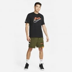 Nike Force Swoosh M90 Ανδρικό T-Shirt BLACK -Lifestyle Ρούχα Εκπτώσεις nike m nk force swsh ss m90 tee 4