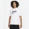 Nike Force Swoosh M90 Ανδρικό T-Shirt White -Lifestyle Ρούχα Εκπτώσεις nike m nk force swsh ss m90 tee 5