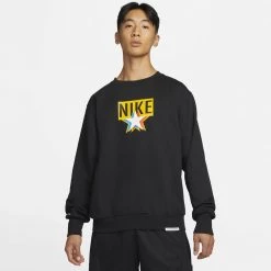 Nike Standard Issue Ανδρική Μπλούζα Φούτερ BLACK/SAIL