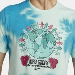 Nike Basketball Ανδρικό T-Shirt MINT FOAM -Lifestyle Ρούχα Εκπτώσεις nike m nk tee oc bball 6