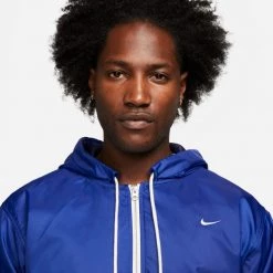 Nike Therma-FIT Standard Issue Ανδρικό Μπουφάν DEEP ROYAL BLUE/PALE IVORY -Lifestyle Ρούχα Εκπτώσεις nike m nk tf std issue wtr fz hdy 2