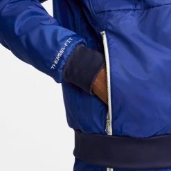 Nike Therma-FIT Standard Issue Ανδρικό Μπουφάν DEEP ROYAL BLUE/PALE IVORY -Lifestyle Ρούχα Εκπτώσεις nike m nk tf std issue wtr fz hdy 4