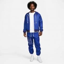Nike Therma-FIT Standard Issue Ανδρικό Μπουφάν DEEP ROYAL BLUE/PALE IVORY -Lifestyle Ρούχα Εκπτώσεις nike m nk tf std issue wtr fz hdy 6