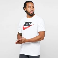 Nike Sportswear Ανδρικό T-Shirt WHITE/BLACK/UNIVERSITY RED