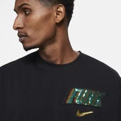 Nike Rayguns Ανδρικό T-shirt BLACK -Lifestyle Ρούχα Εκπτώσεις nike m ray elv ss 90 tee 2