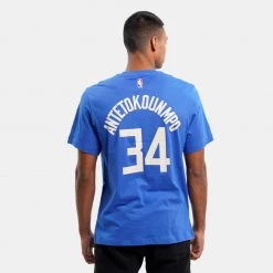 Nike Mil M Nk Es Ce Nn Tee GAME ROYAL/ANTETOKOUNMPO G -Lifestyle Ρούχα Εκπτώσεις nike mil m nk es ce nn tee 1