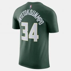 Nike NBA Milwaukee Bucks Giannis Antetokounmpo Ανδρικό T-Shirt FIR/ANTETOKOUNMPO G -Lifestyle Ρούχα Εκπτώσεις nike mil m nk es nn ss tee 1