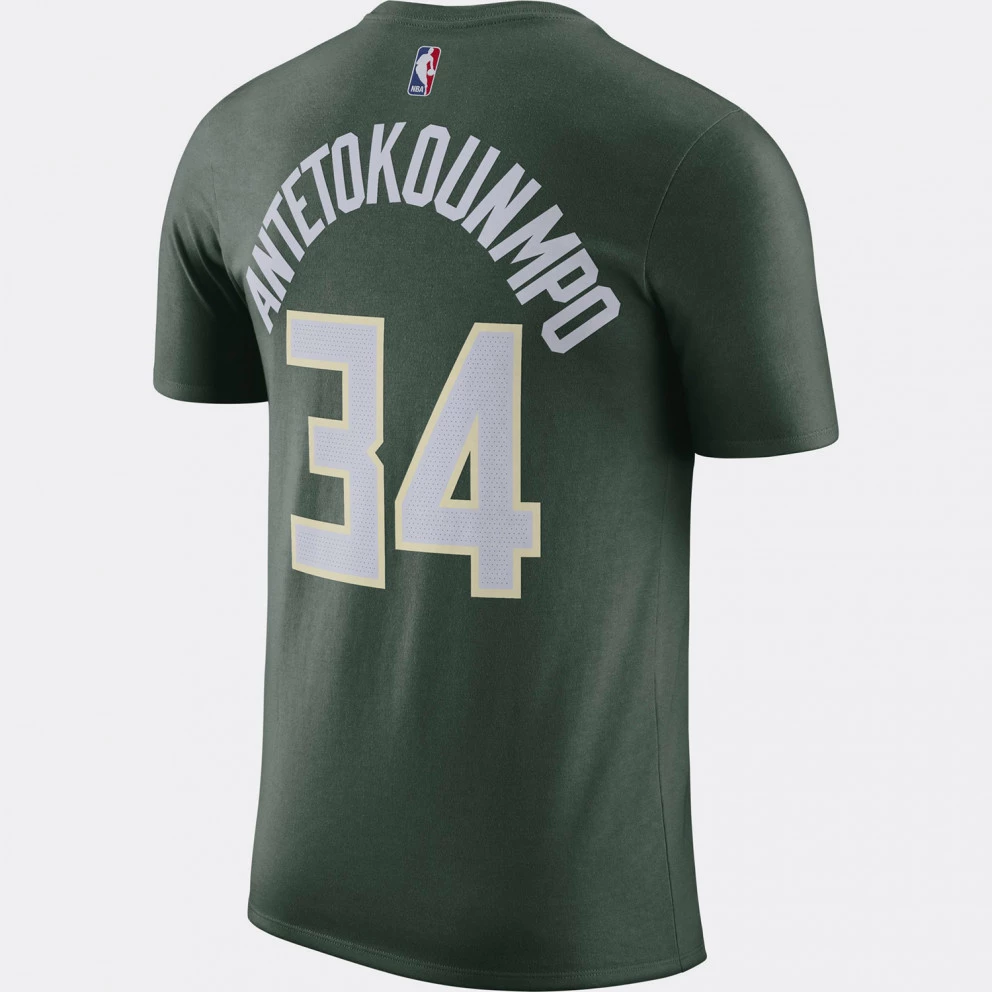 Nike NBA Giannis Antetokounmpo Milwaukee Bucks Ανδρικό T-Shirt FIR/ANTETOKOUNMPO G 4 Nike NBA Giannis Antetokounmpo Milwaukee Bucks Ανδρικό T-Shirt FIR/ANTETOKOUNMPO G - Image 2