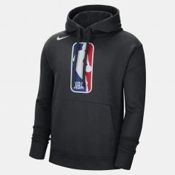 Nike NBA Team 31 Ανδρική Μπλούζα Με Κουκούλα Black