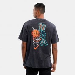 Nike NBA Max 90 Ανδρικό T-Shirt BLACK 7 Nike NBA Max 90 Ανδρικό T-Shirt BLACK -Lifestyle Ρούχα Εκπτώσεις nike nba m nk cts max90 retro tee 1