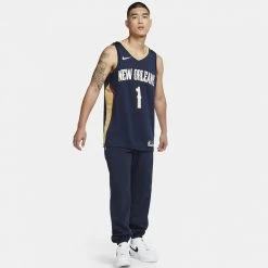 Nike NBA Zion Williamson New Orleans Pelicans Icon Edition Men's Jersey COLLEGE NAVY/CLUB GOLD/WILLIAMSON ZION -Lifestyle Ρούχα Εκπτώσεις nike nop m nk swgmn jsy icon 20 6