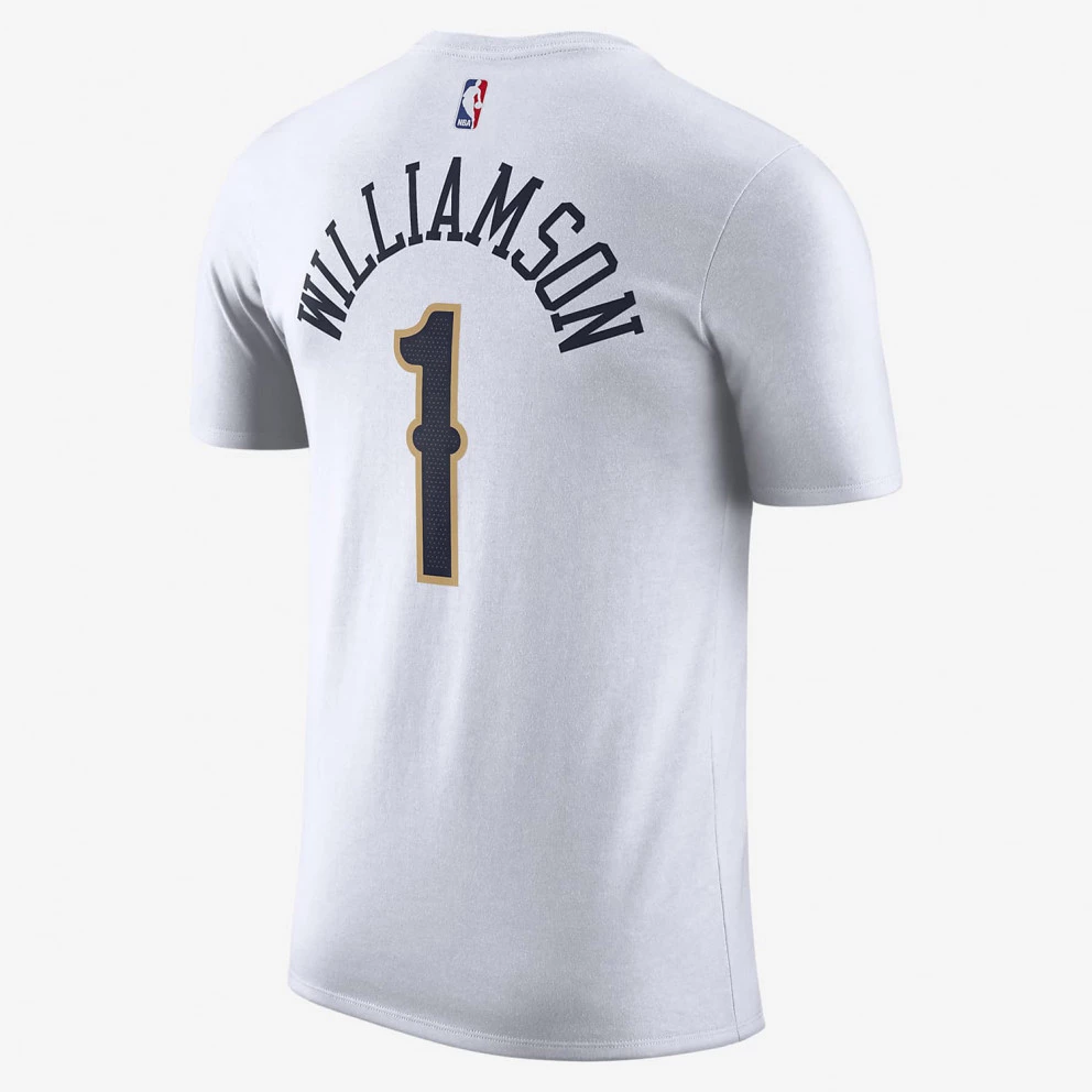 Nike NBA Zion Williamson New Orleans Pelicans Ανδρικό T-Shirt WHITE/WILLIAMSON ZION 4 Nike NBA Zion Williamson New Orleans Pelicans Ανδρικό T-Shirt WHITE/WILLIAMSON ZION - Image 2