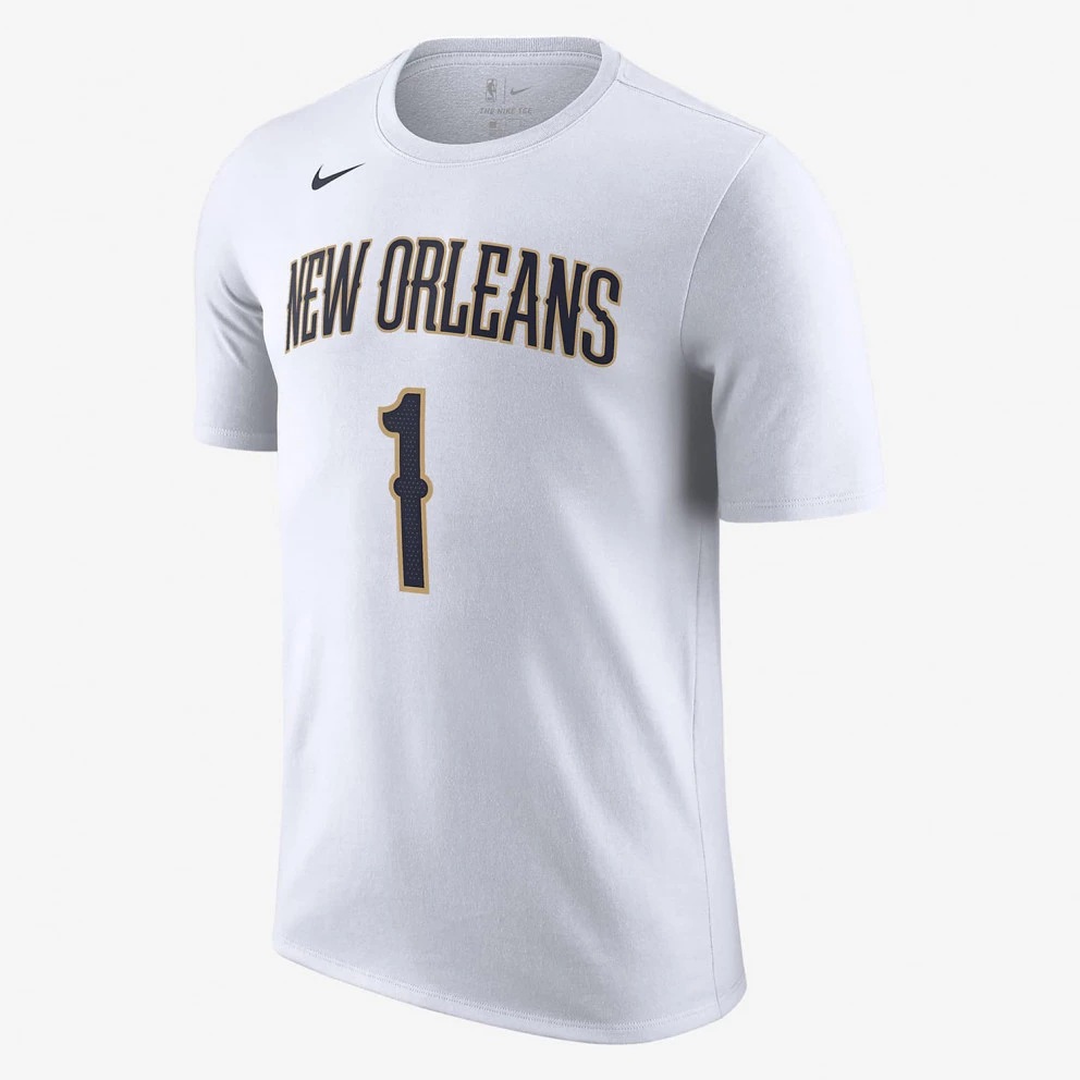 Nike NBA Zion Williamson New Orleans Pelicans Ανδρικό T-Shirt WHITE/WILLIAMSON ZION 3 Nike NBA Zion Williamson New Orleans Pelicans Ανδρικό T-Shirt WHITE/WILLIAMSON ZION