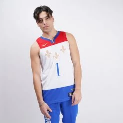 Nike NBA Zion Williamson New Orleans Pelicans City Edition Swingman Men's Jersey WHITE/WILLIAMSON ZION