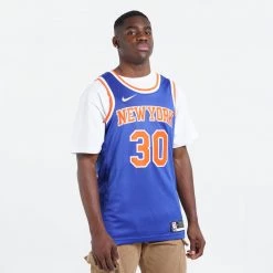 Nike NBA Julius Randle New York Knicks Swingman Icon Edition 2020 Men's Jersey RUSH BLUE/RANDLE JULIUS