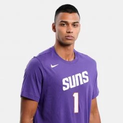 Nike NBA Phoenix Suns Devin Booker Ανδρικό T-Shirt NEW ORCHID/BOOKER DEVIN -Lifestyle Ρούχα Εκπτώσεις nike phx m nk es nn ss tee 2