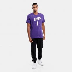 Nike NBA Phoenix Suns Devin Booker Ανδρικό T-Shirt NEW ORCHID/BOOKER DEVIN -Lifestyle Ρούχα Εκπτώσεις nike phx m nk es nn ss tee 3