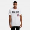 Nike NBA Portland Blazers Damian Lillard Ανδρικό T-Shirt WHITE/LILLARD DAMIAN -Lifestyle Ρούχα Εκπτώσεις nike por m nk es nn ss tee