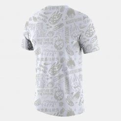 Nike Courtside Ανδρικό T-Shirt WHITE -Lifestyle Ρούχα Εκπτώσεις nike sel 2 m nk cts tee roy 1