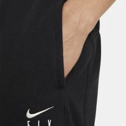 Nike Dri-FIT Swoosh Fly Standard Issue Γυναικείο Παντελόνι Φόρμας BLACK/PALE IVORY -Lifestyle Ρούχα Εκπτώσεις nike w nk df standard issue pant 2