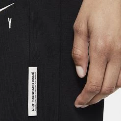 Nike Dri-FIT Swoosh Fly Standard Issue Γυναικείο Παντελόνι Φόρμας BLACK/PALE IVORY -Lifestyle Ρούχα Εκπτώσεις nike w nk df standard issue pant 4