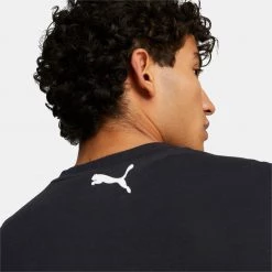Puma Box Out Ανδρικό T-Shirt PUMA BLACK -Lifestyle Ρούχα Εκπτώσεις puma box out ss tee 1 2