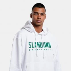 Slamdunk Ανδρική Μπλούζα με Κουκούλα WHITE -Lifestyle Ρούχα Εκπτώσεις slamdunk hoodie bac 7